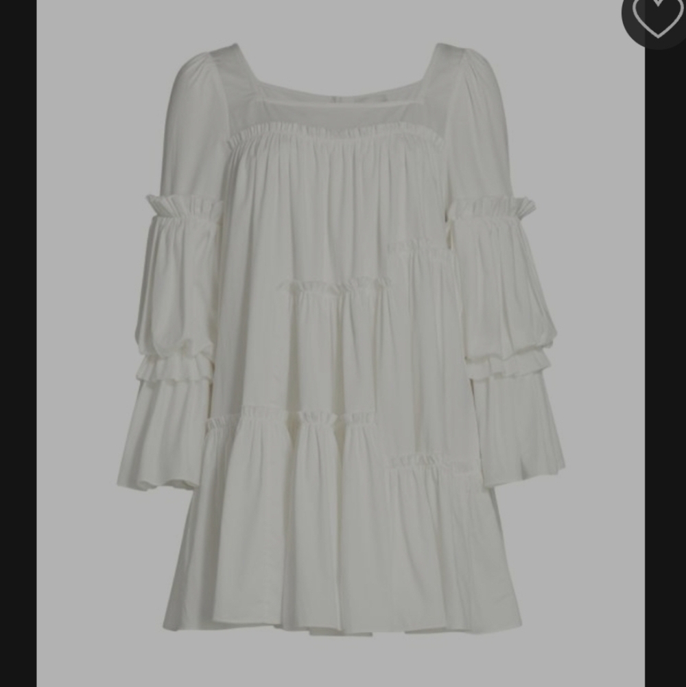 Aje L'espirit Ruffle Mini Dress Size L - Picture 4 of 8